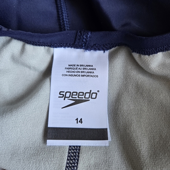 Speedo Quantum Splice One Piece Swimsuit Women 14 Athletic Swimming Surf UPF 50+ - Picture 11 of 15